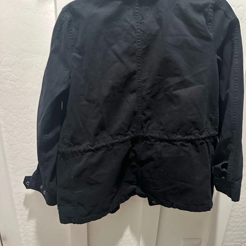 Madewell Women's Utility Jacket‎ in Black - Picture 4 of 5